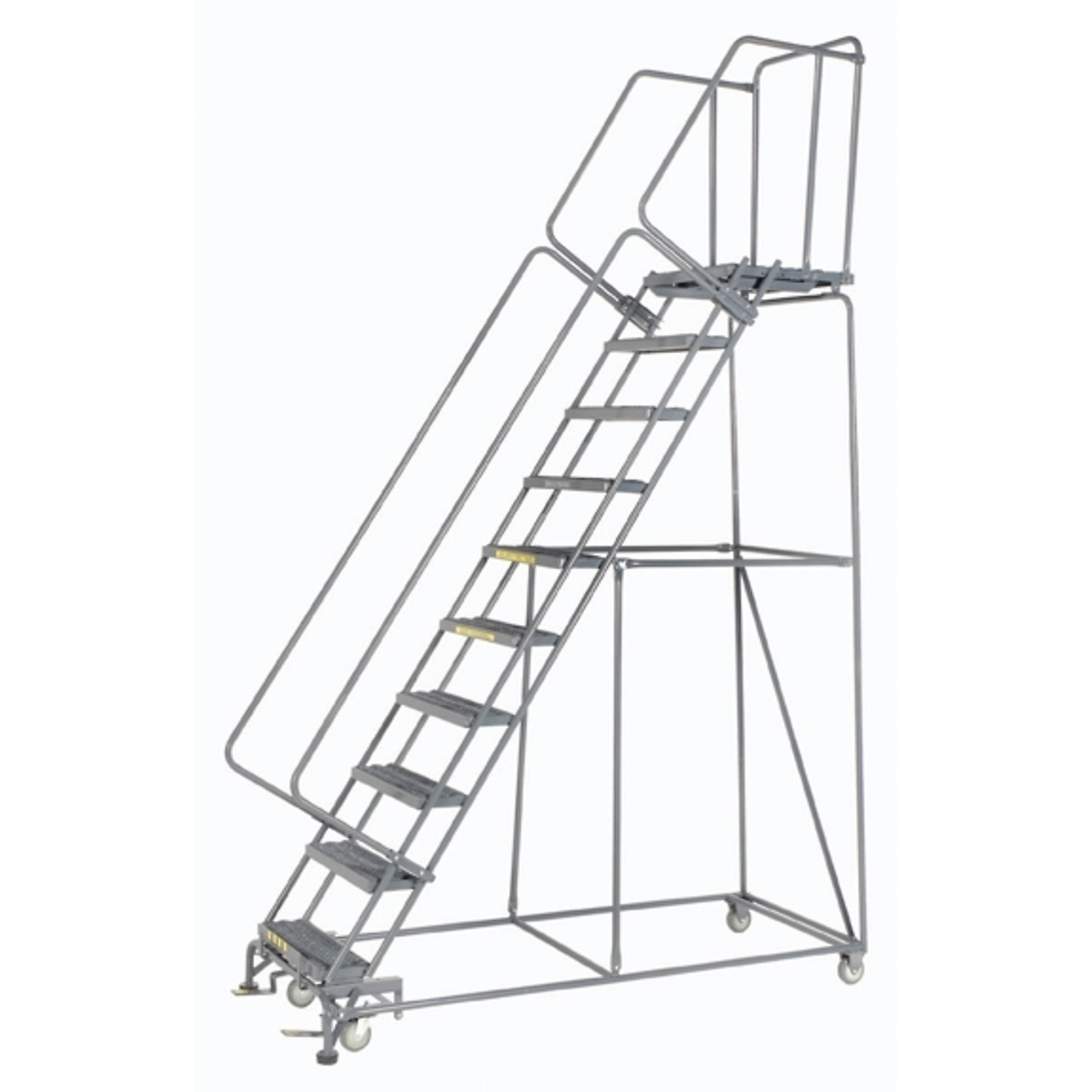 Ballymore, Rolling Ladder, Overall Height 133 in, Steps 10, Material Steel, Model# 103221G